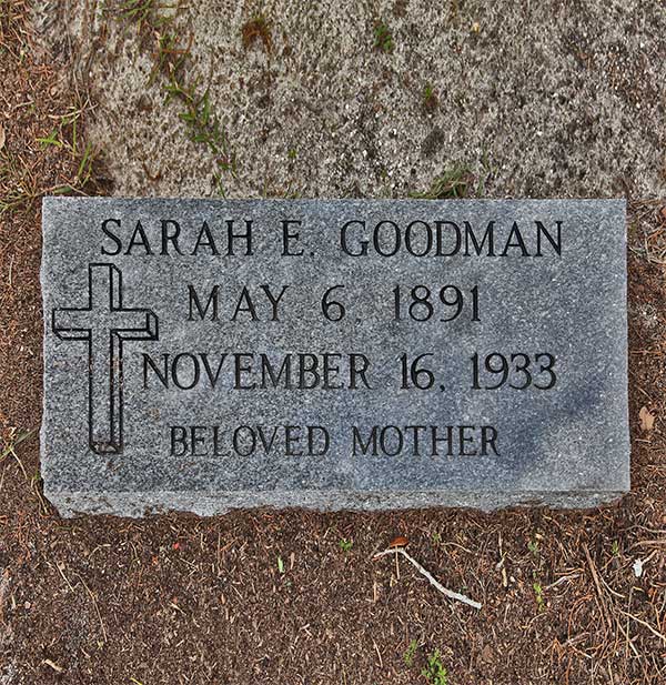 Sarah E. Goodman Gravestone Photo