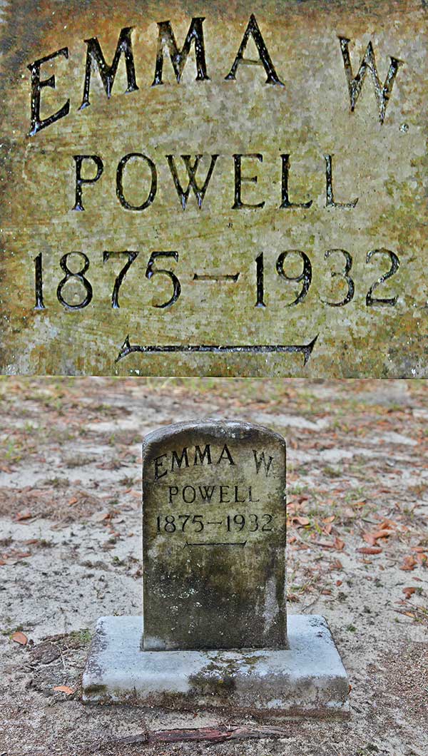 Emma W. Powell Gravestone Photo