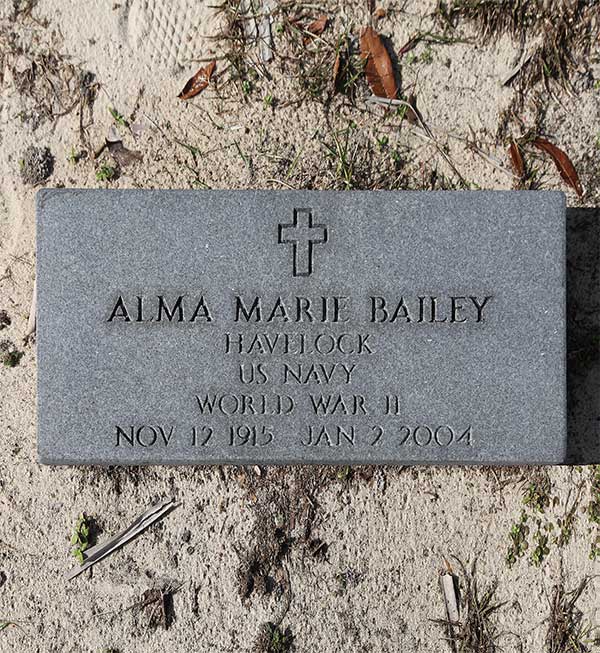 Alma Marie Bailey Havelock Gravestone Photo