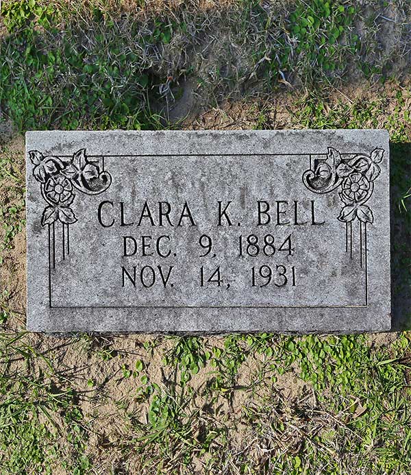Clara K. Bell Gravestone Photo
