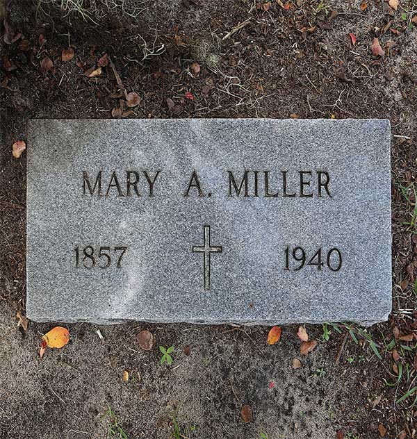Mary A. Miller Gravestone Photo
