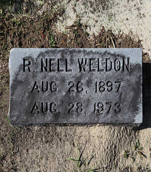 R. Nell Weldon Gravestone Photo