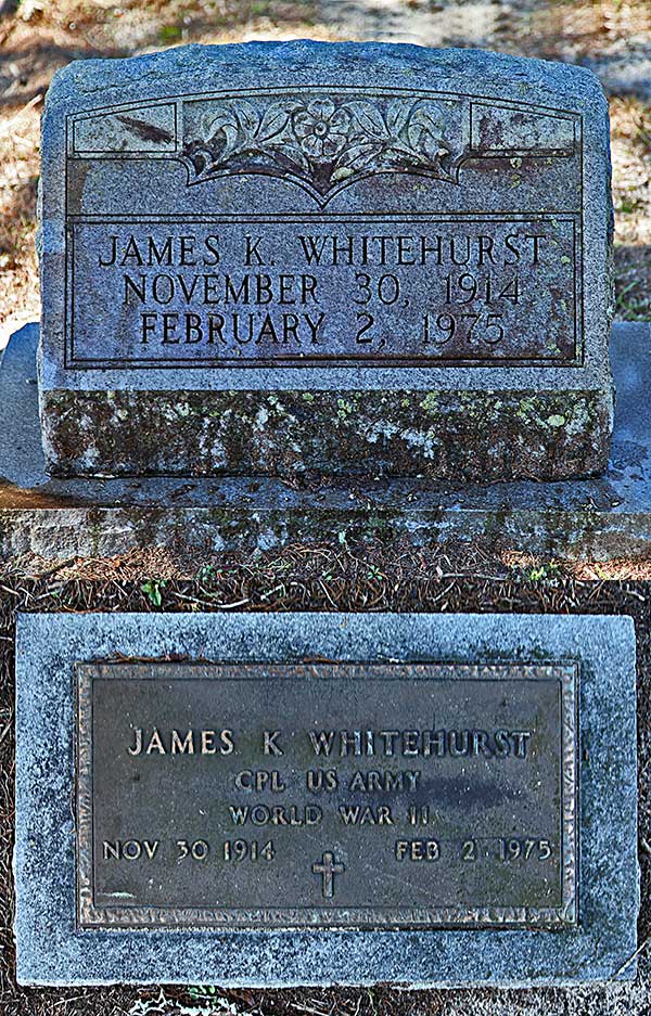 James K. Whitehurst Gravestone Photo