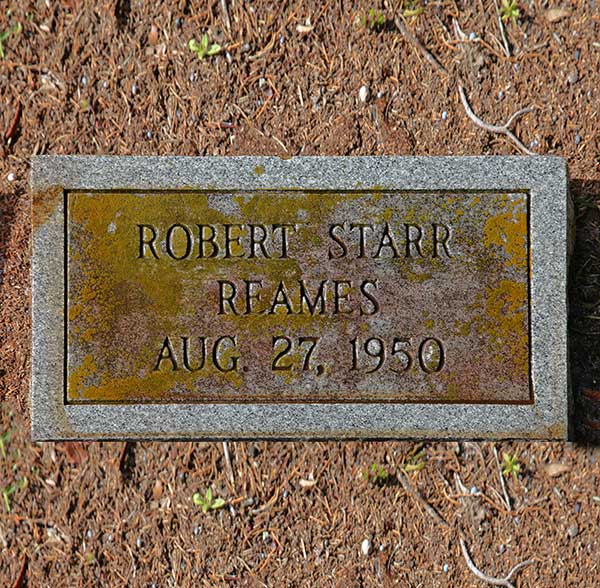 Robert Starr Reames Gravestone Photo