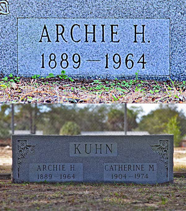 Archie H. Kuhn Gravestone Photo