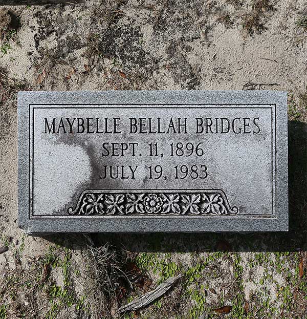 Maybelle Bellah Bridges Gravestone Photo