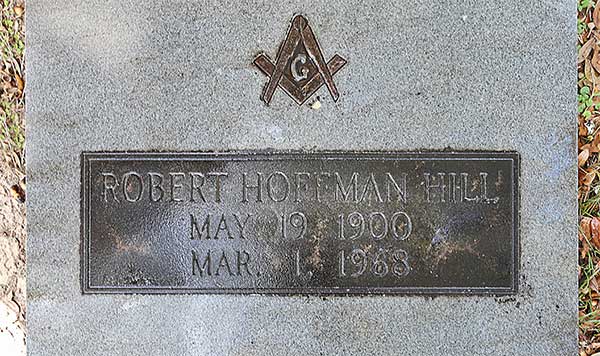 Robert Hoffman Hill Gravestone Photo