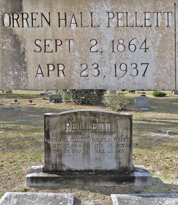 Orren Hall Pellett Gravestone Photo