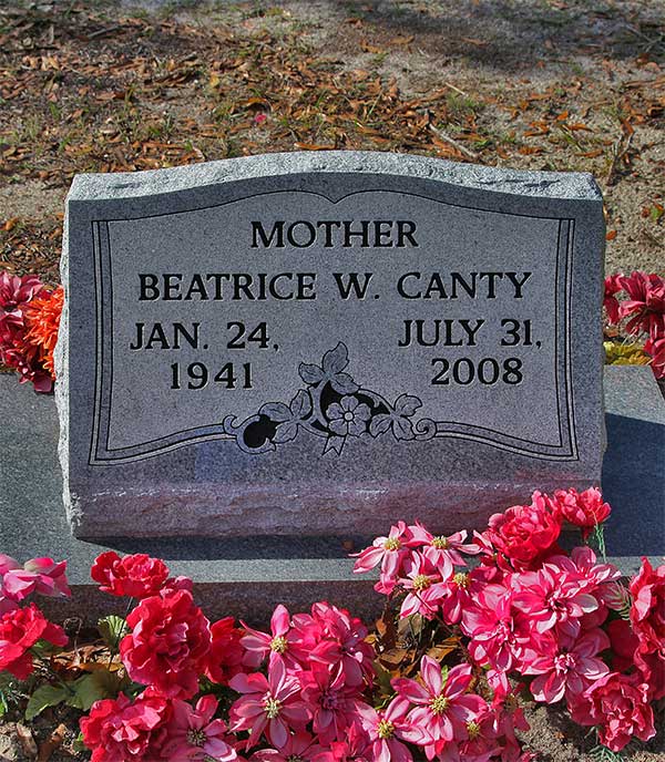 Beatrice W. Canty Gravestone Photo