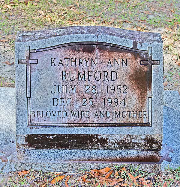 Kathryn Ann Rumford Gravestone Photo