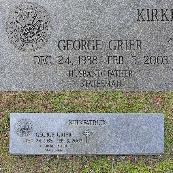 Geogre Grier Kirkpatrick Gravestone Photo