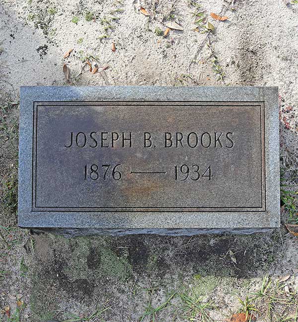 Joseph B. Brooks  Gravestone Photo