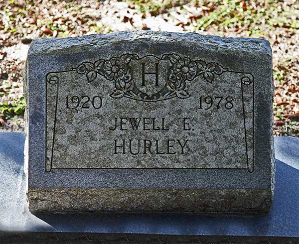 Jewell E. Hurley Gravestone Photo