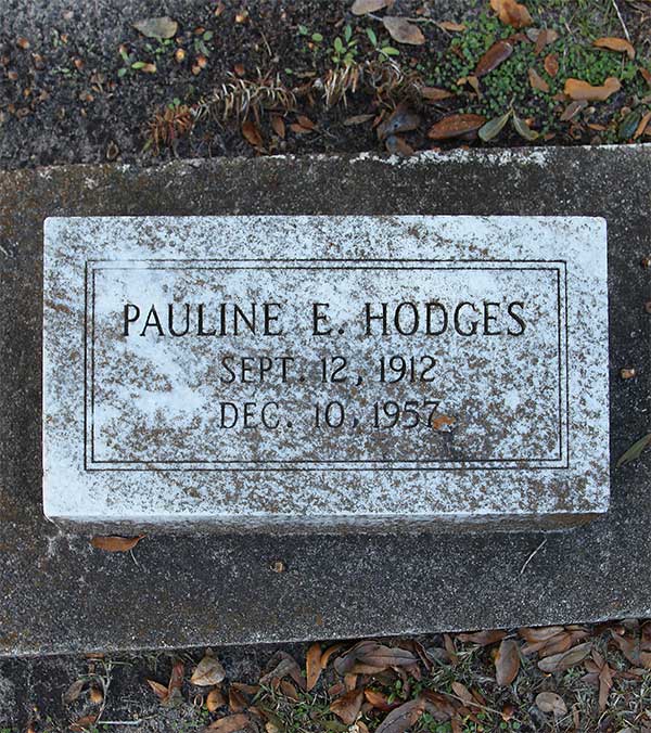 Pauline E. Hodges Gravestone Photo