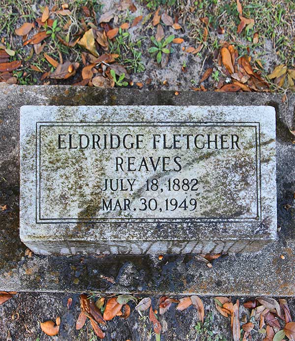 Eldridge Fletcher Reaves Gravestone Photo