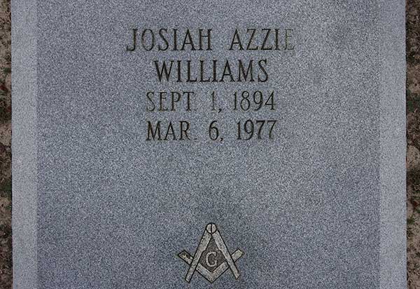 Josiah Azzie Williams Gravestone Photo
