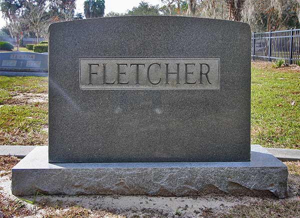  Fletcher Family Monument Gravestone Photo