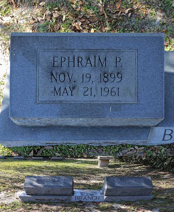 Ephraim P. Branch Gravestone Photo