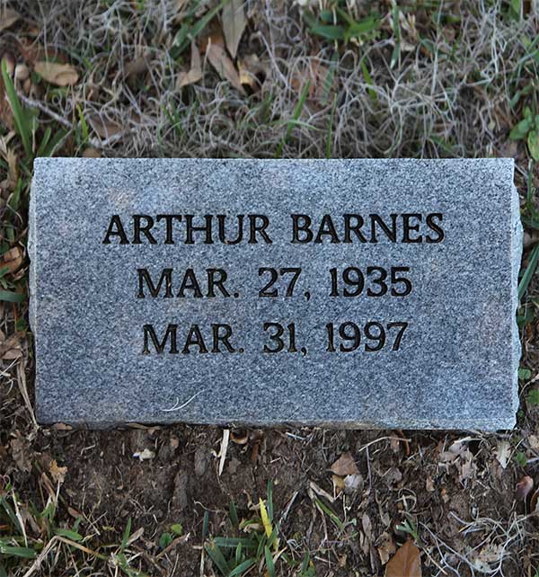 Arthur Barnes Gravestone Photo