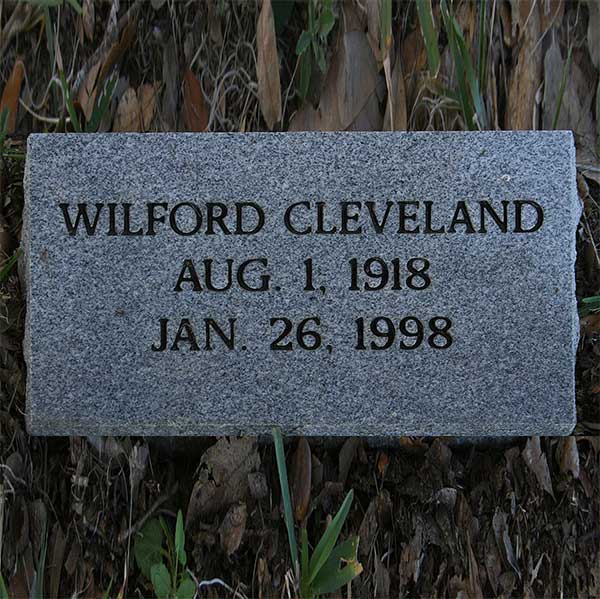 Wilford Cleveland Gravestone Photo