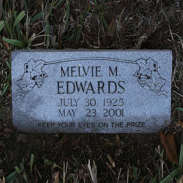 Melvie M. Edwards Gravestone Photo