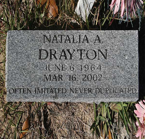 Natalia A. Drayton Gravestone Photo