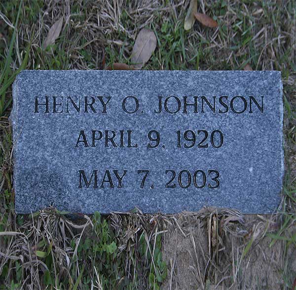 Henry O. Johnson Gravestone Photo