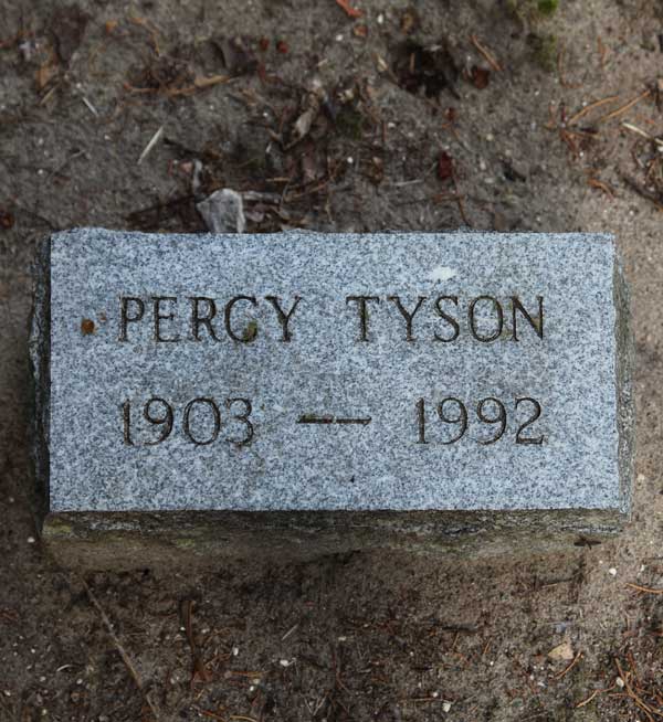 Percy Tyson Gravestone Photo