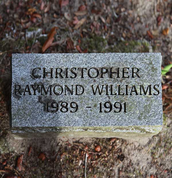 Christopher Raymond Williams Gravestone Photo