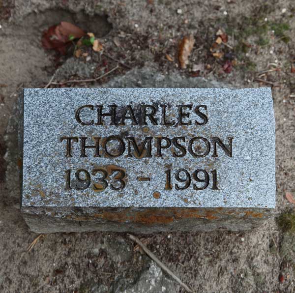 Charles Thompson Gravestone Photo