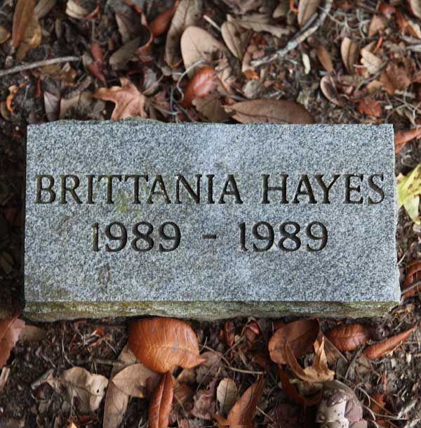 Brittania Hayes Gravestone Photo