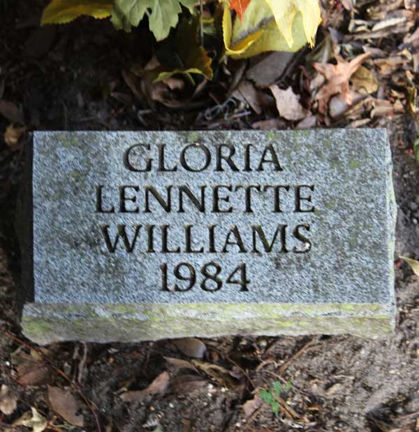 Gloria Lennette Williams Gravestone Photo