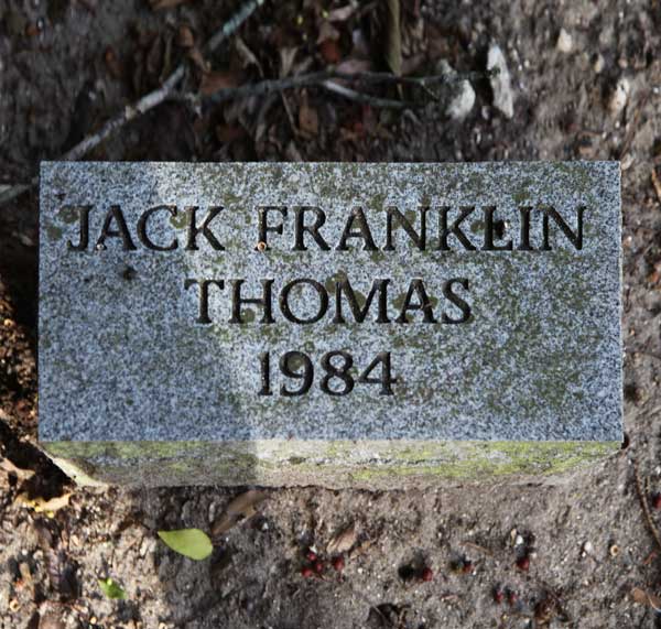 Jack Franklin Thomas Gravestone Photo
