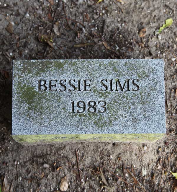 Bessie Sims Gravestone Photo