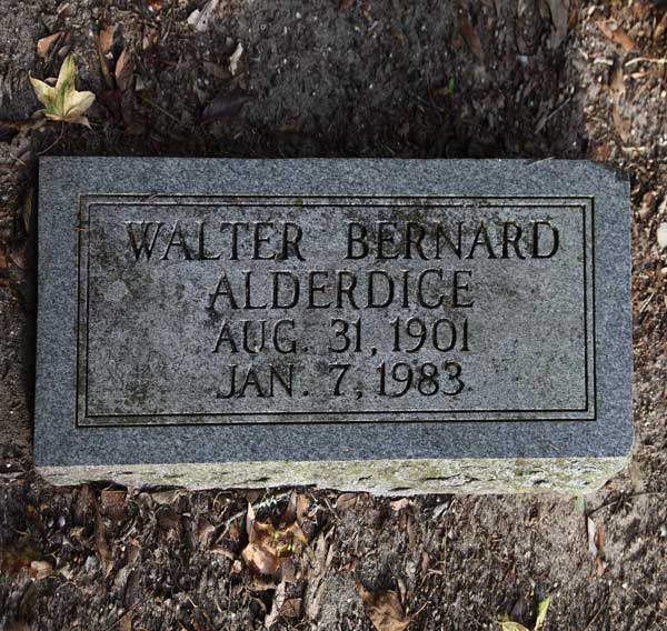 Walter Bernard Alderdice Gravestone Photo