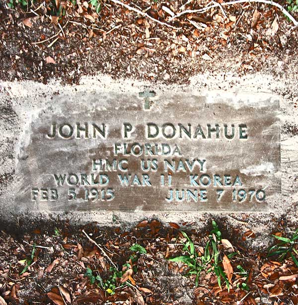 John P. Donahue Gravestone Photo