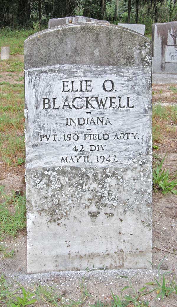 Elie O. Blackwell Gravestone Photo