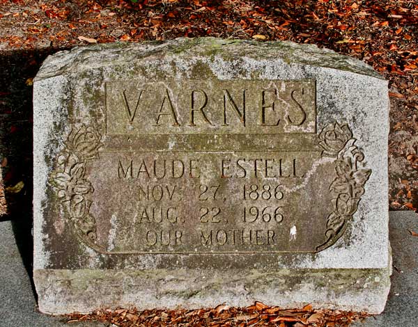 Maude Estell Varnes Gravestone Photo