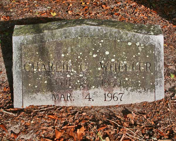 Charlie C. Wheeler Gravestone Photo
