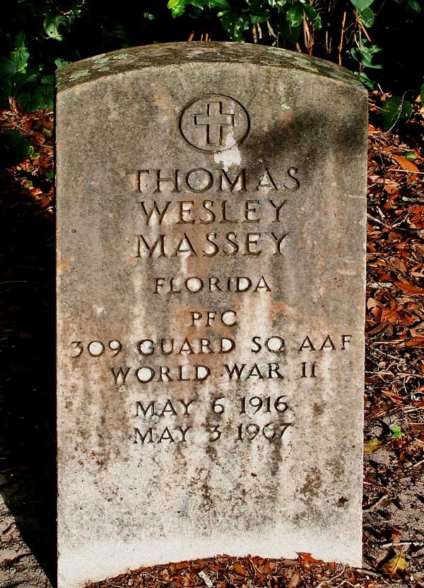 Thomas Wesley Massey Gravestone Photo