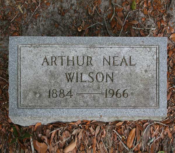 Arthur Neal Wilson Gravestone Photo