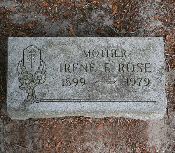 Irene E. Rose Gravestone Photo
