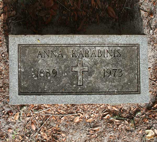Anna Karabinis Gravestone Photo