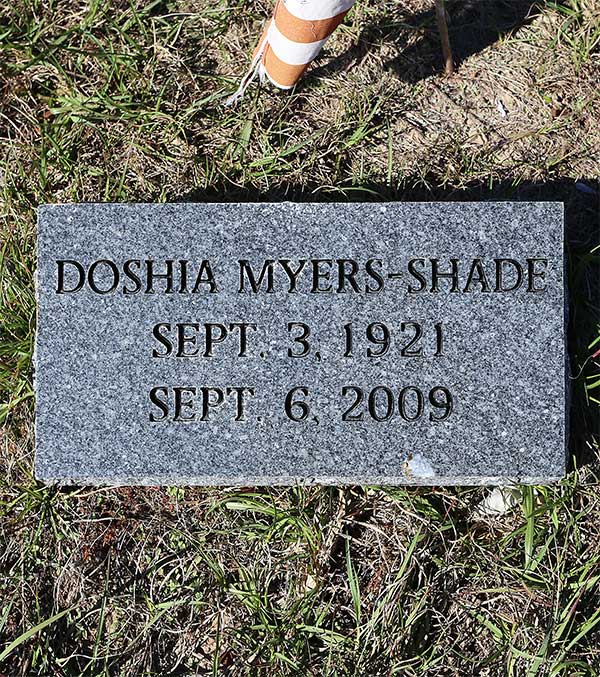 Doshia Myers-Shade Gravestone Photo