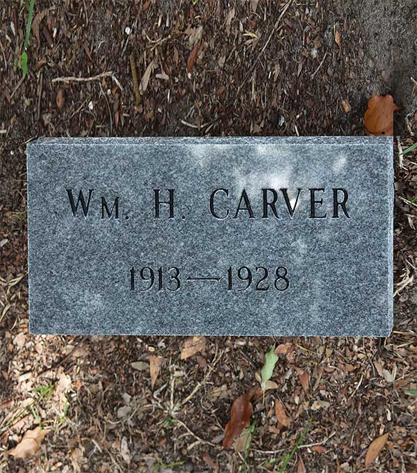 Wm. H. Carver Gravestone Photo