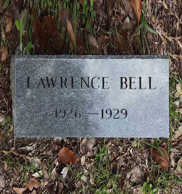 Lawrence Bell Gravestone Photo