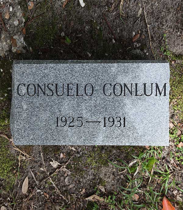Consuelo Conlum Gravestone Photo