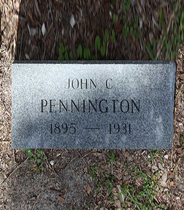 John C. Pennington Gravestone Photo