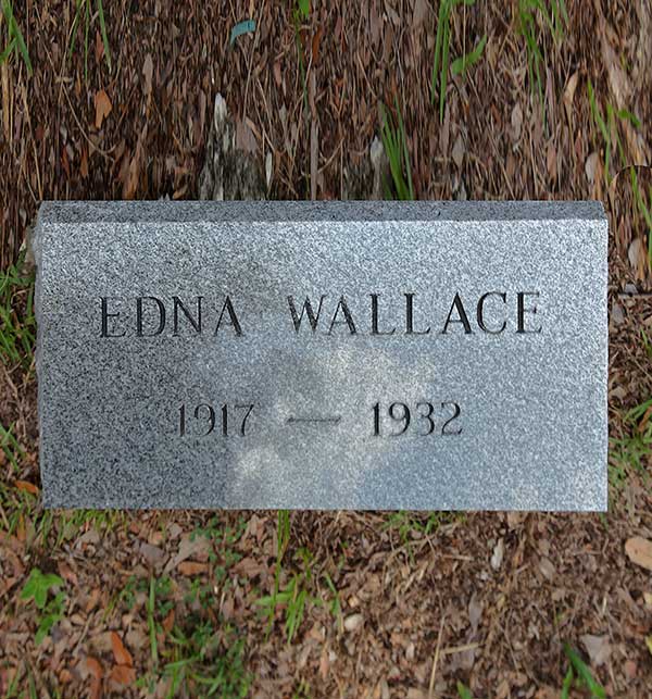 Edna Wallace Gravestone Photo