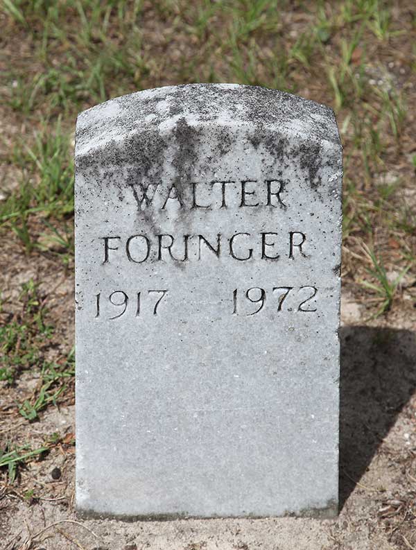 Walter Foringer Gravestone Photo